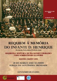 Concierto Musical el Domingo de Ramos: Requiem en memoria del Infante D. Henrique, en la Iglesia de la Santísima Trinidad